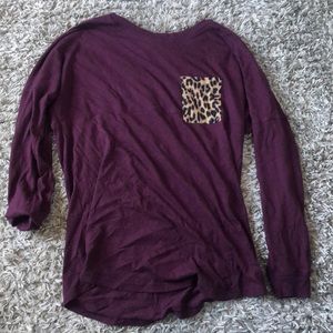PINK maroon long sleeve shirt. Can run for small
